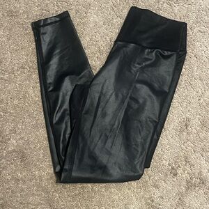Black Faux Leather Leggings
